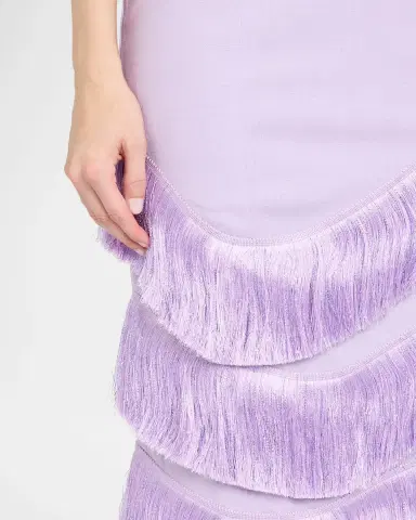 PatBo Gabriela Linen Fringe-Trim Midi Dress | Thumbnail 5 PatBo Gabriela Linen Fringe-Trim Midi Dress | Thumbnail 5