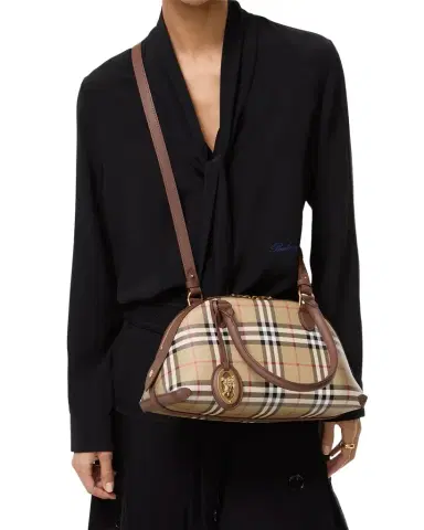 Burberry Primrose Small Check Top Handle Bag | Thumbnail 1 Burberry Primrose Small Check Top Handle Bag | Thumbnail 1
