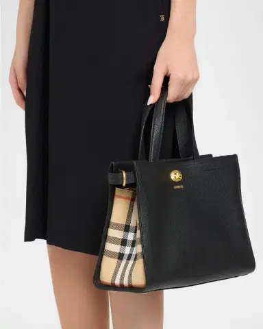 Burberry Cotswolds Small Check Leather Tote Bag | Thumbnail 2 Burberry Cotswolds Small Check Leather Tote Bag | Thumbnail 2
