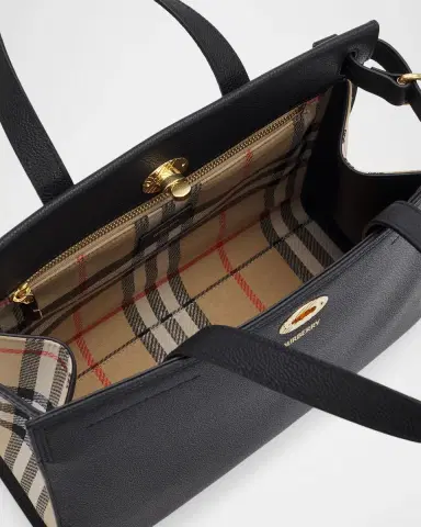 Burberry Cotswolds Small Check Leather Tote Bag | Thumbnail 4 Burberry Cotswolds Small Check Leather Tote Bag | Thumbnail 4