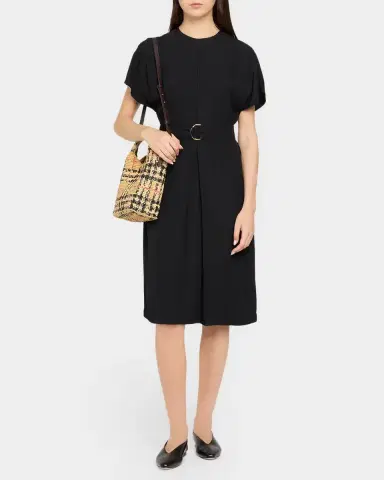 Burberry Margate Mini Check Raffia Tote Bag | Thumbnail 5 Burberry Margate Mini Check Raffia Tote Bag | Thumbnail 5