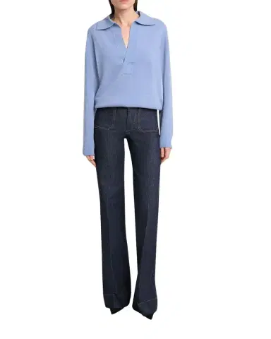 Victoria Beckham Polo Collar Jumper Sweater | Thumbnail 1 Victoria Beckham Polo Collar Jumper Sweater | Thumbnail 1