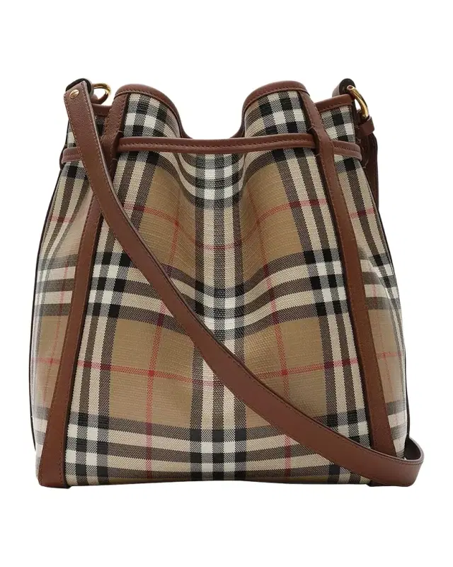 Burberry Mini Check Bucket Bag