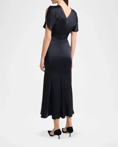 Victoria Beckham Bela Midi Dress | Thumbnail 2 Victoria Beckham Bela Midi Dress | Thumbnail 2