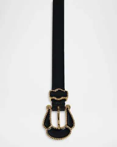 Déhanche Santo 24K Gold-Plated & Enamel Leather Belt | Thumbnail 2 Déhanche Santo 24K Gold-Plated & Enamel Leather Belt | Thumbnail 2