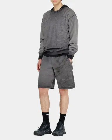 Diesel Men's Rawcrow Devore Fleece Shorts | Thumbnail 2