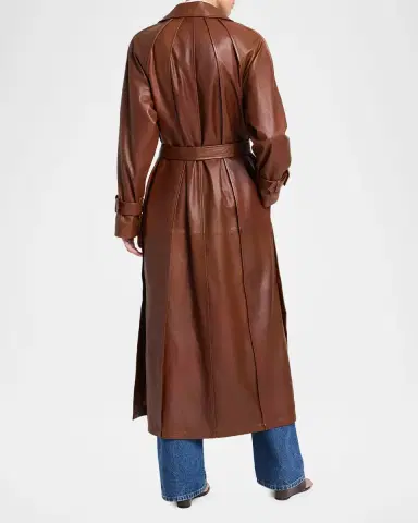 TWP Unfinished Business Leather Trench Coat | Thumbnail 2