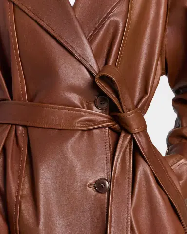 TWP Unfinished Business Leather Trench Coat | Thumbnail 4
