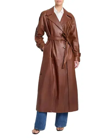 TWP Unfinished Business Leather Trench Coat | Thumbnail 1