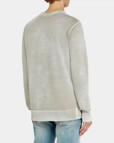 Diesel Men's Laurent Sun-Faded Cotton Crewneck Sweater | Thumbnail 3 Diesel Men's Laurent Sun-Faded Cotton Crewneck Sweater | Thumbnail 3