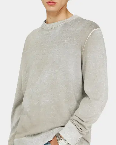 Diesel Men's Laurent Sun-Faded Cotton Crewneck Sweater | Thumbnail 5 Diesel Men's Laurent Sun-Faded Cotton Crewneck Sweater | Thumbnail 5