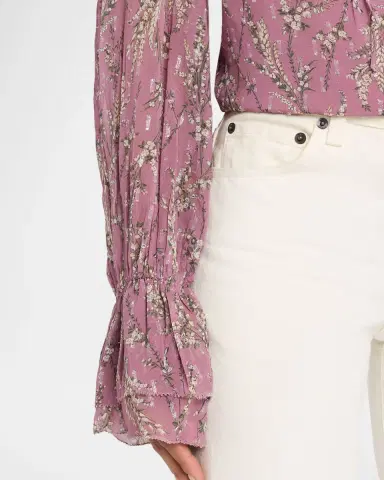 Veronica Beard Maxime Floral Blouse | Thumbnail 5 Veronica Beard Maxime Floral Blouse | Thumbnail 5