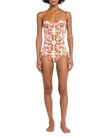 Dolce & Gabbana Majolica One-Piece Swimsuit | Thumbnail 1