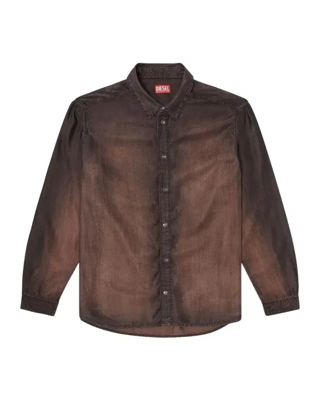 Men 's Spread Collar Ombré Shirt