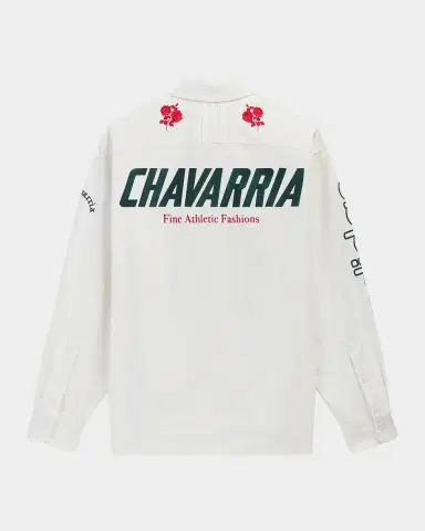 Adidas x Chavarria Men's Cotton Embroidered Button-Down Shirt | Thumbnail 6