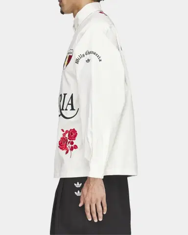 Adidas x Chavarria Men's Cotton Embroidered Button-Down Shirt | Thumbnail 7