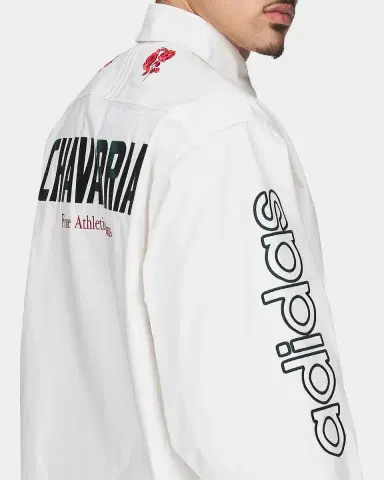 Adidas x Chavarria Men's Cotton Embroidered Button-Down Shirt | Thumbnail 8