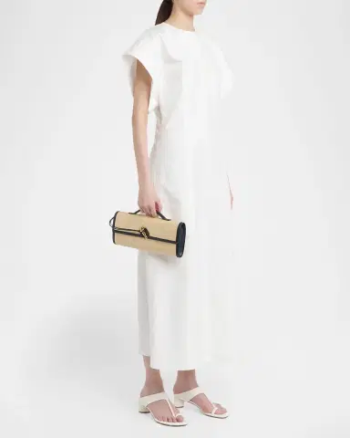 Bottega Veneta Andiamo Woven Raffia Clutch Bag | Thumbnail 4