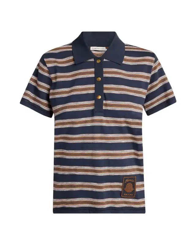 Striped Short-Sleeve Polo