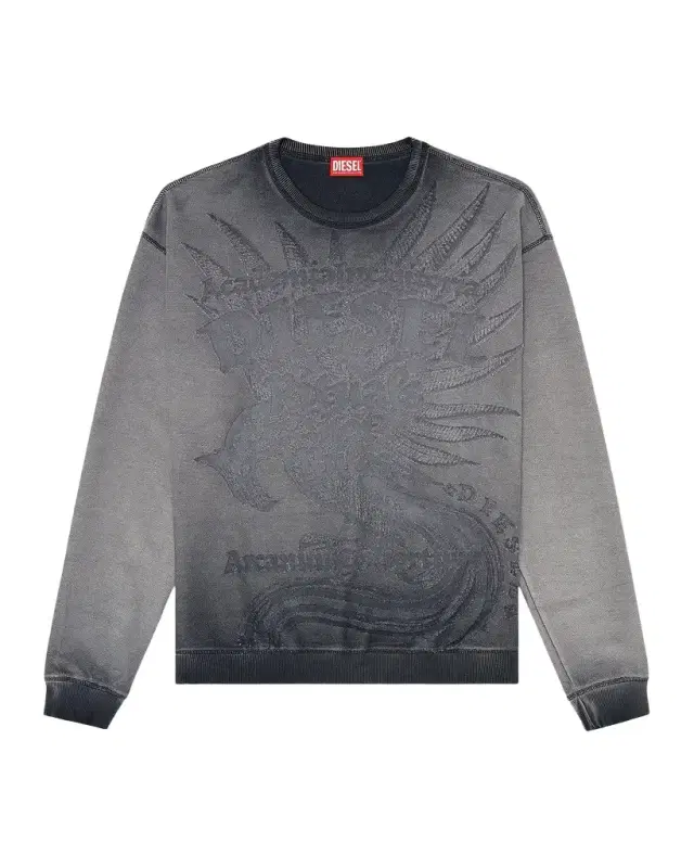 Diesel Men 's Aron Cotton-Blend Fleece Sweatshirt