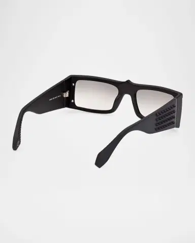 Christian Louboutin Men's Spikes Acetate Rectangle Sunglasses | Thumbnail 5