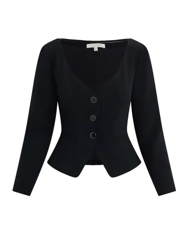 The Reveal Cropped Peplum Blazer