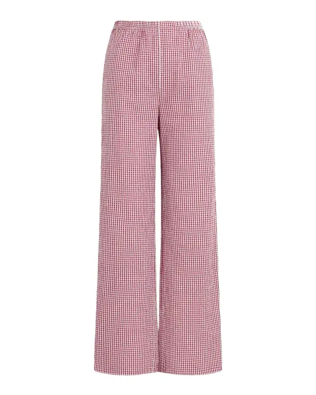 The Everything Cotton Gingham Pants