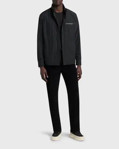 Moncler Men's Snap-Front Down Jacket | Thumbnail 2 Moncler Men's Snap-Front Down Jacket | Thumbnail 2