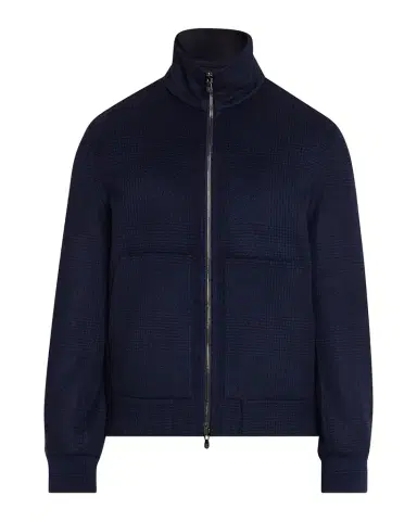 Brunello Cucinelli Men's Cashmere Textured Full-Zip Bomber Jacket | Thumbnail 1 Brunello Cucinelli Men's Cashmere Textured Full-Zip Bomber Jacket | Thumbnail 1