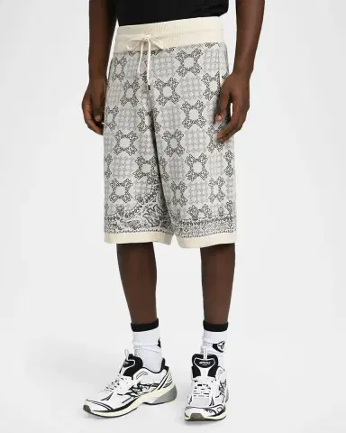 AMIRI Men's MA Quad Check Knit Drawstring Shorts | Thumbnail 3 AMIRI Men's MA Quad Check Knit Drawstring Shorts | Thumbnail 3