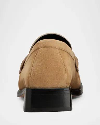 Roger Vivier Viv Suede Strass Loafers | Thumbnail 4 Roger Vivier Viv Suede Strass Loafers | Thumbnail 4