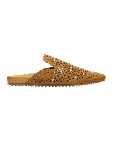 Pedro Garcia Braidy Crystal-Embellished Suede Clogs | Thumbnail 1 Pedro Garcia Braidy Crystal-Embellished Suede Clogs | Thumbnail 1