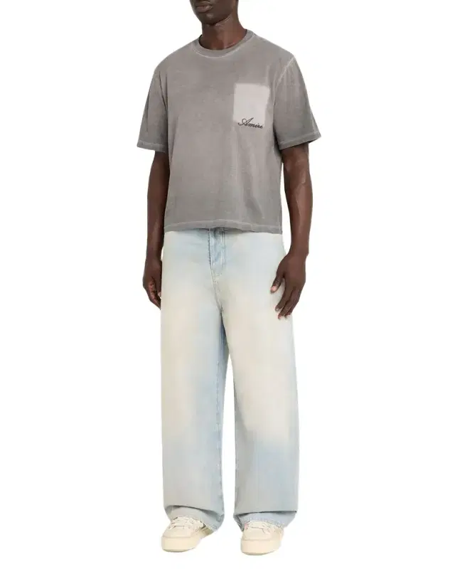 Amiri Faded Pocket Crop T-Shirt