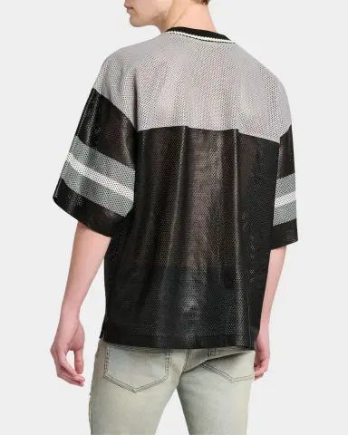 AMIRI Graphic Leather Mesh T-Shirt | Thumbnail 2