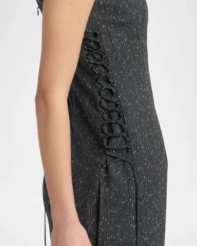 Alexander McQueen Sleeveless Laced Sheath Dress | Thumbnail 5 Alexander McQueen Sleeveless Laced Sheath Dress | Thumbnail 5