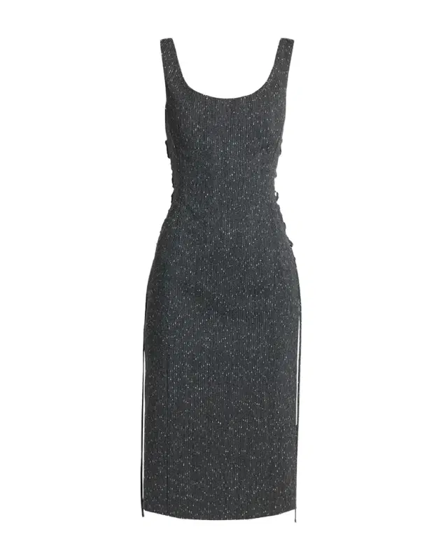 Sleeveless Laced Sheath Dress