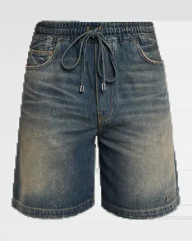 AMIRI Men's Denim Drawstring Shorts | Thumbnail 5
