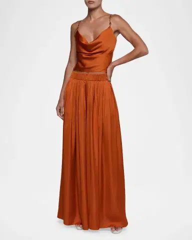 L'Agence Calista Horsebit-Strap Satin Camisole | Thumbnail 2