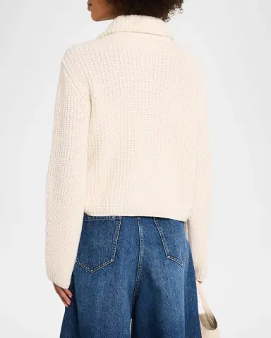 Brunello Cucinelli Cashmere Rib Collared Cardigan | Thumbnail 3 Brunello Cucinelli Cashmere Rib Collared Cardigan | Thumbnail 3