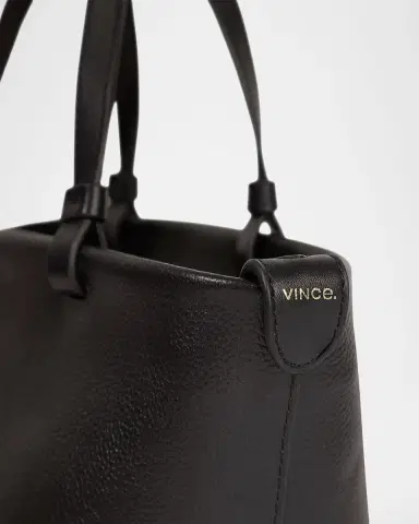 Vince Marin Mini Woven Leather Tote Bag | Thumbnail 4