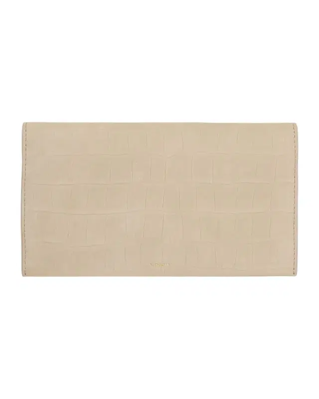 Vince Croc-Embossed Leather Continental Wallet