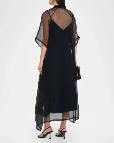 LOVEBIRDS Selene Floral-Print Tulle Maxi Dress | Thumbnail 3