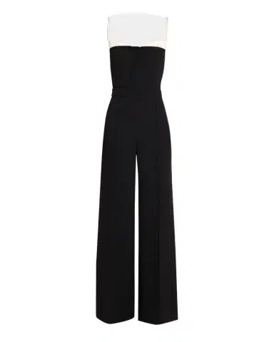 Simkhai Hazel Pleated-Inset Bustier Jumpsuit | Thumbnail 1