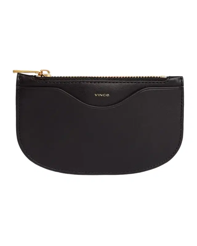 Vince Demma Half Moon Leather Card Case
