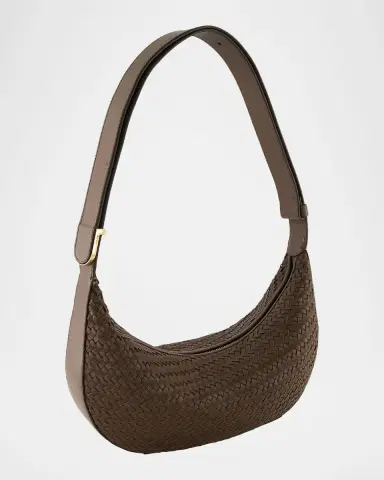Vince Eris Small Woven Leather Hobo Bag | Thumbnail 2 Vince Eris Small Woven Leather Hobo Bag | Thumbnail 2