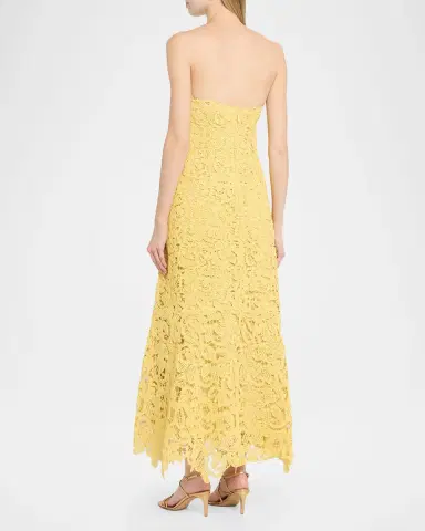 Simkhai Sera Floral Lace Bustier Maxi Dress | Thumbnail 3