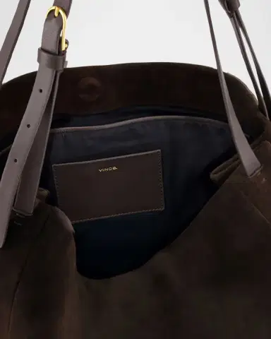Vince Josie Large Suede Tote Bag | Thumbnail 3 Vince Josie Large Suede Tote Bag | Thumbnail 3