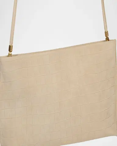 Vince Athene Croc-Embossed Leather Pouch | Thumbnail 4 Vince Athene Croc-Embossed Leather Pouch | Thumbnail 4