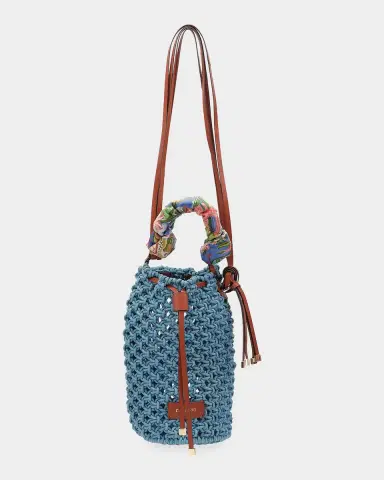Farm Rio Cotton Macrame Shoulder Bag | Thumbnail 2