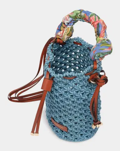 Farm Rio Cotton Macrame Shoulder Bag | Thumbnail 3
